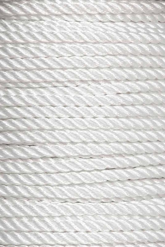 Privezna - sidrna vrv 12mm 10m bela