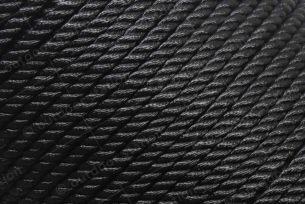 Privezna - sidrna vrv 12mm 10m črna