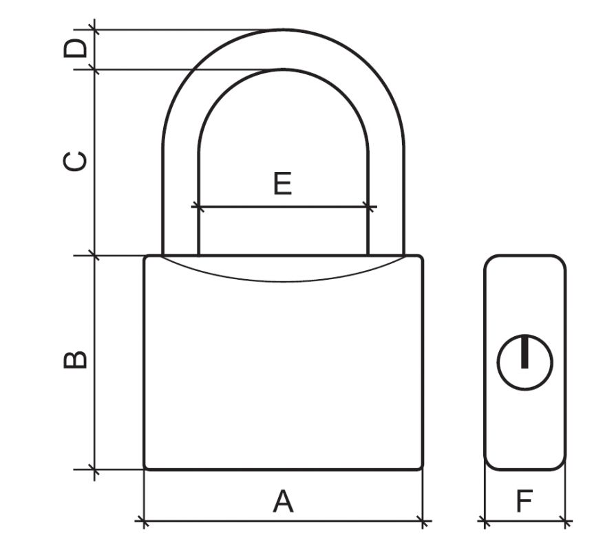 Ključavnica iz nerjavečeg jekla - inoxa 12520