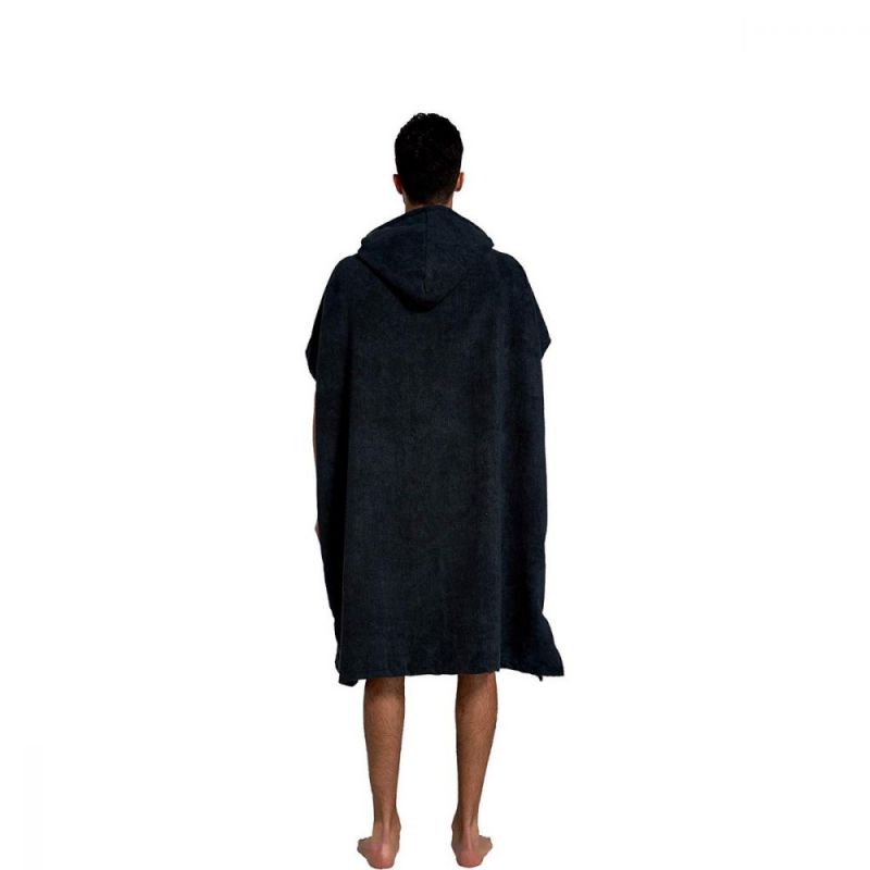 Cressi pončo brisača - kopalni plašč M/L črna