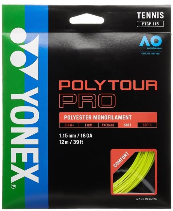 tenis struna yonex poly tour pro 115 12m