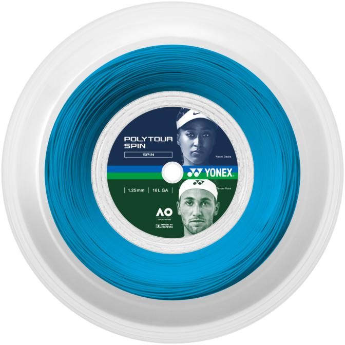 Yonex tenis struna POLY TOUR SPIN 125 200m modra