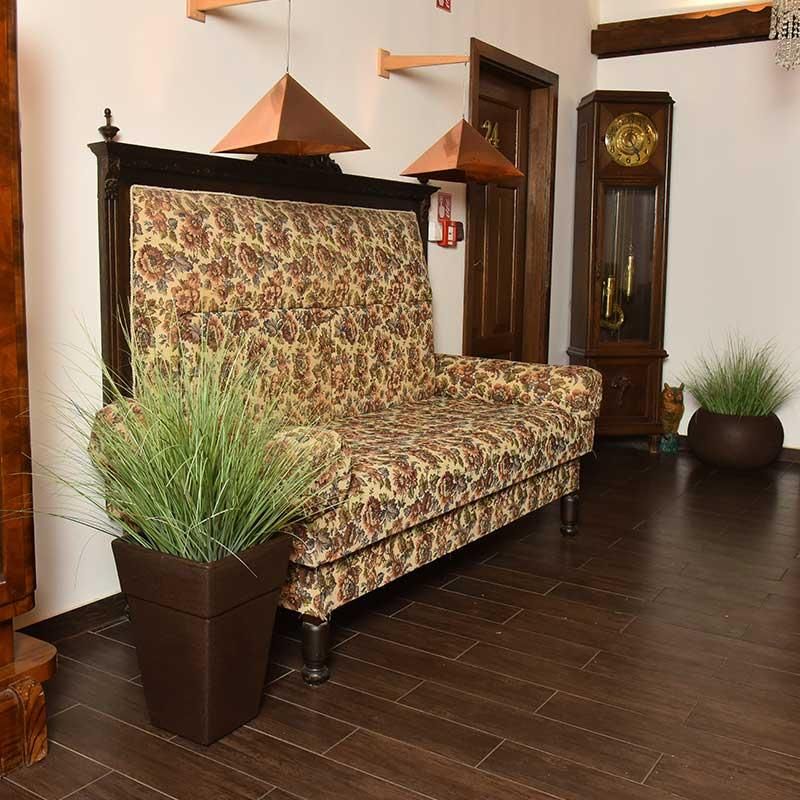 Zunanja cvetlična korita Quadro - Beljena imitacija lesa L