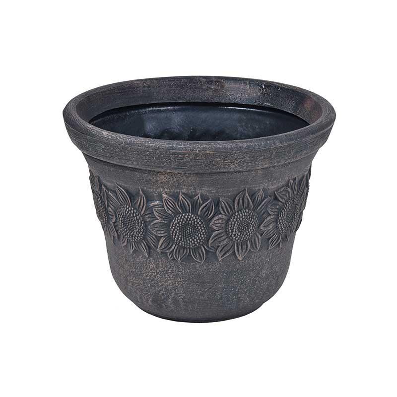 Okroglo cvetlično korito Planika S - granit