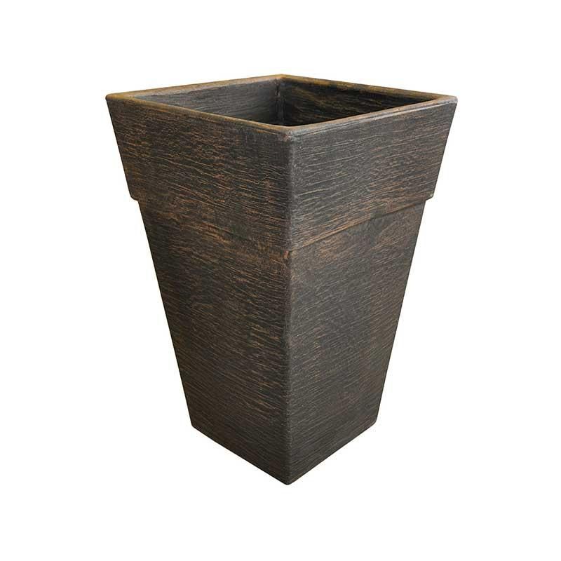 zunanja korita za roze quadro bakrena imitacija lesa l 6897_all