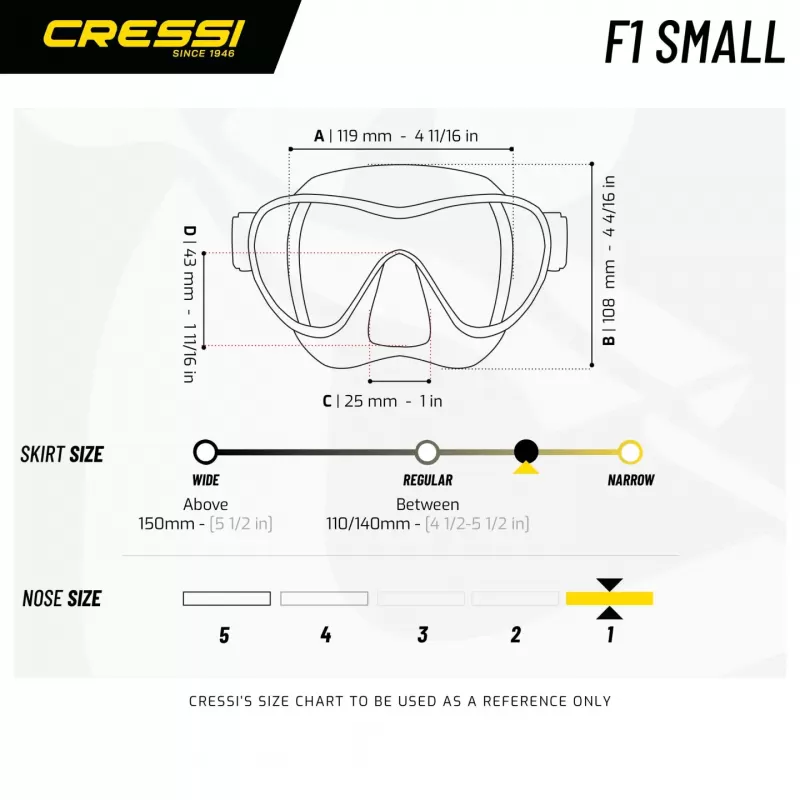 Cressi otroška potapljaška maska F1 pink