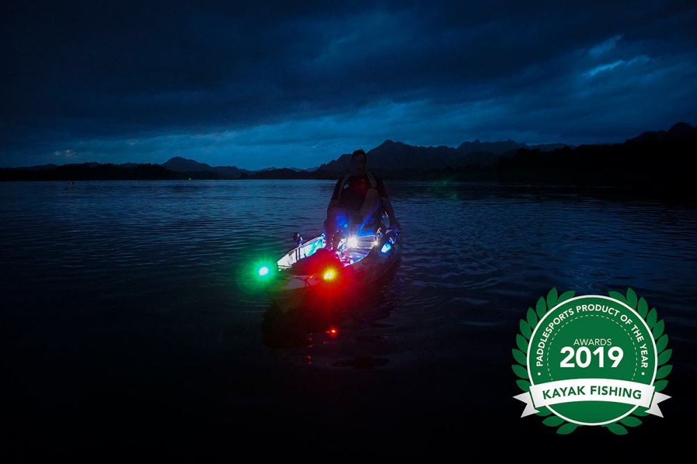 Kajak za ribolov Feelfree Dorado Motodrive blue camo