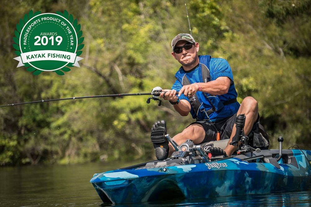 Kajak za ribolov Feelfree Dorado Motodrive winter camo