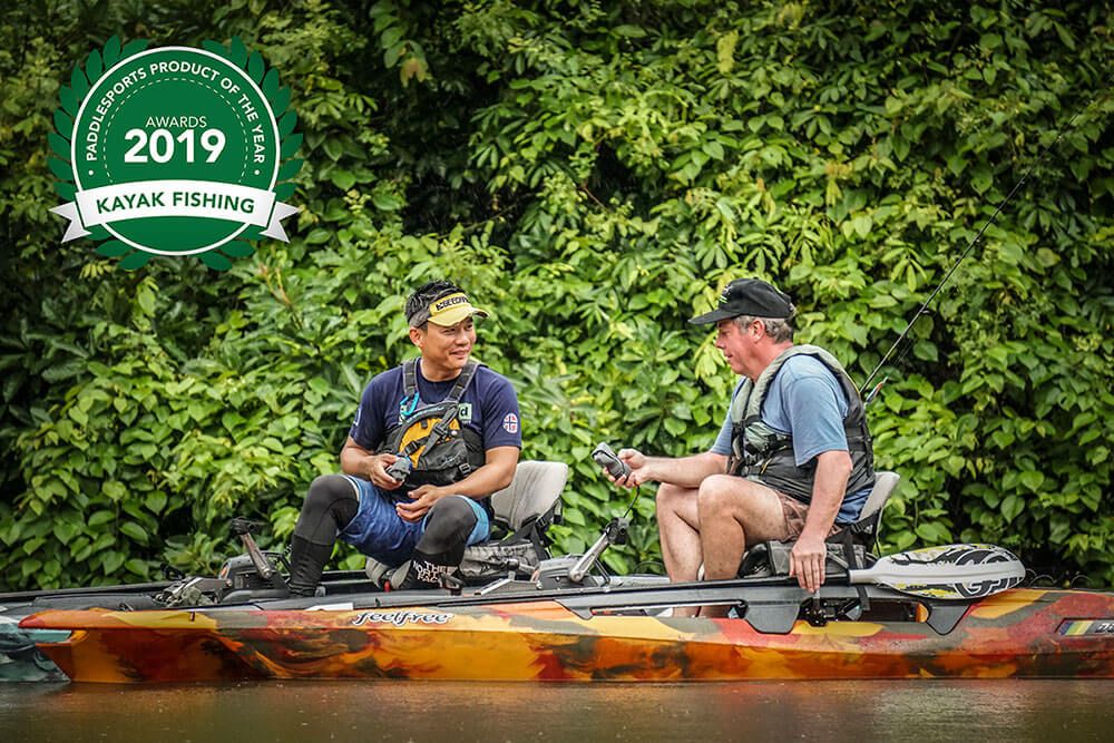 Kajak za ribolov Feelfree Dorado Motodrive winter camo