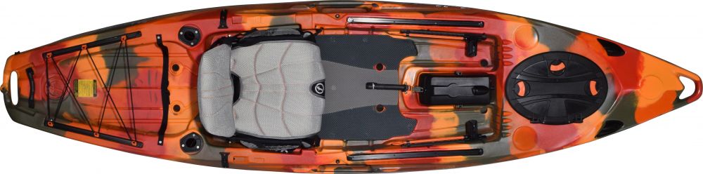 Kajak za ribolov Feelfree Lure 11.5 v2 Sonar pod orange camo