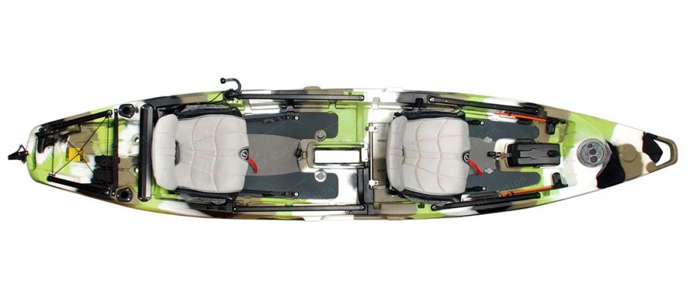 Kajak za ribolov Feelfree Lure II Tandem OD ready lime camo