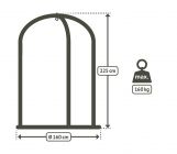 La Siesta stojalo za viseči stol Romano