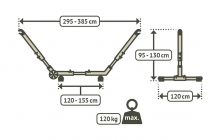 La Siesta stojalo za visečo mrežo Mediterraneo