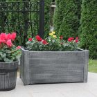 Cvetlično korito Teak L bakrena imitacija