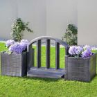 Cvetlično korito Teak L bakrena imitacija