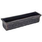 Pravokotna balkonska korita Planika L Terakota