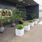 Pravokotno cvetlično korito Tango L siva