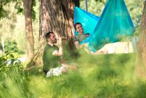 La Siesta potovalna viseča mreža za dva Colibri turkizna