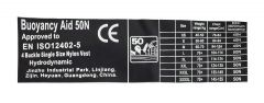 Rešilni jopič Jet Ski Deluxe Nylon 50N siv M