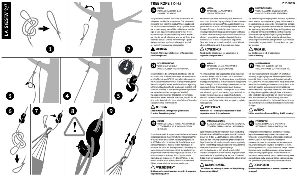 Vrv za drevo - Pritrditev za visečo mrežo na drevo ali drog